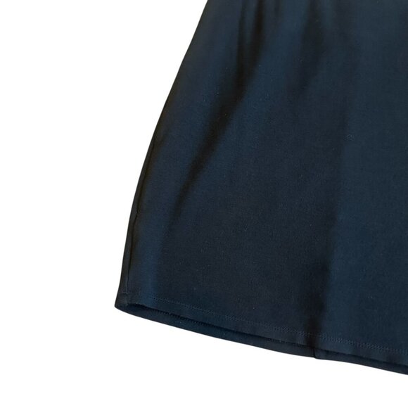 Alice + Olivia Black Sheath Dress Cap Sleeve Waist Band Stretch Size 4 Women's - Picture 4 of 9